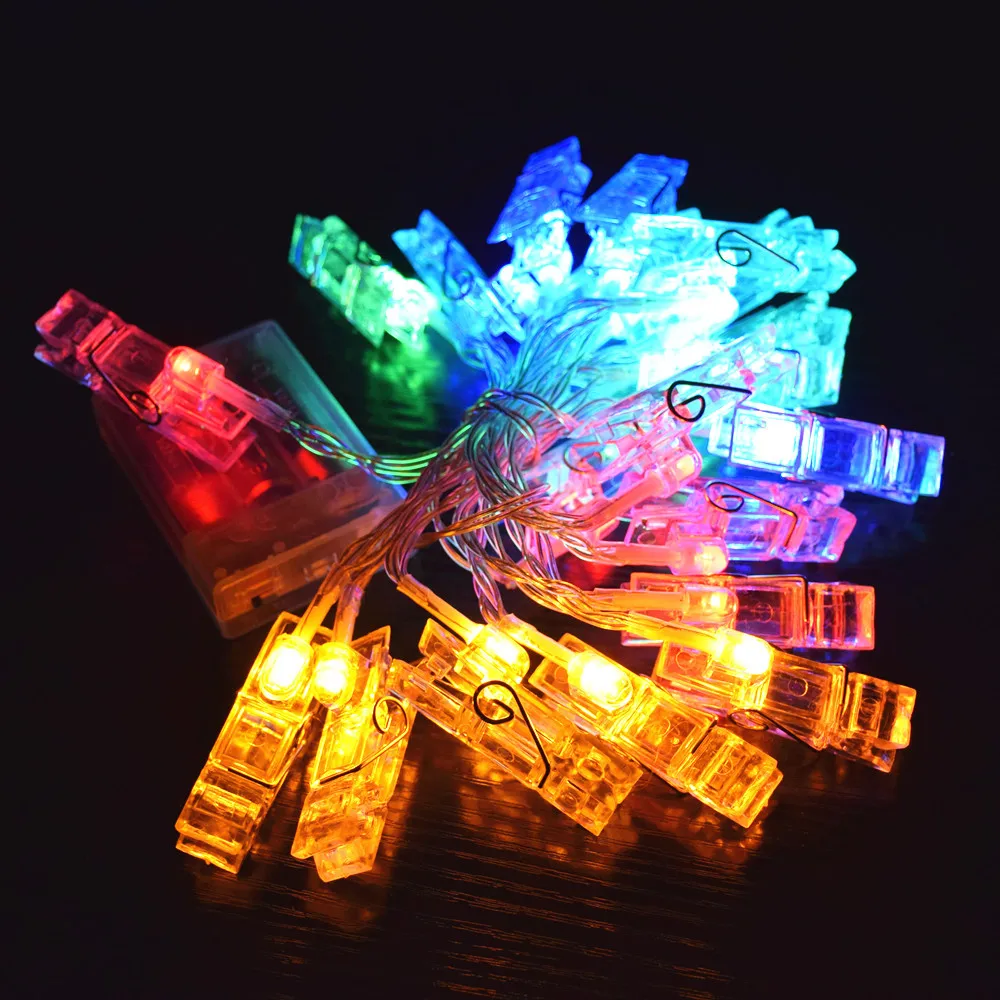 Осветительная гирлянда 2 м держатель для фотографий СВЕТОДИОДНАЯ Гирлянда