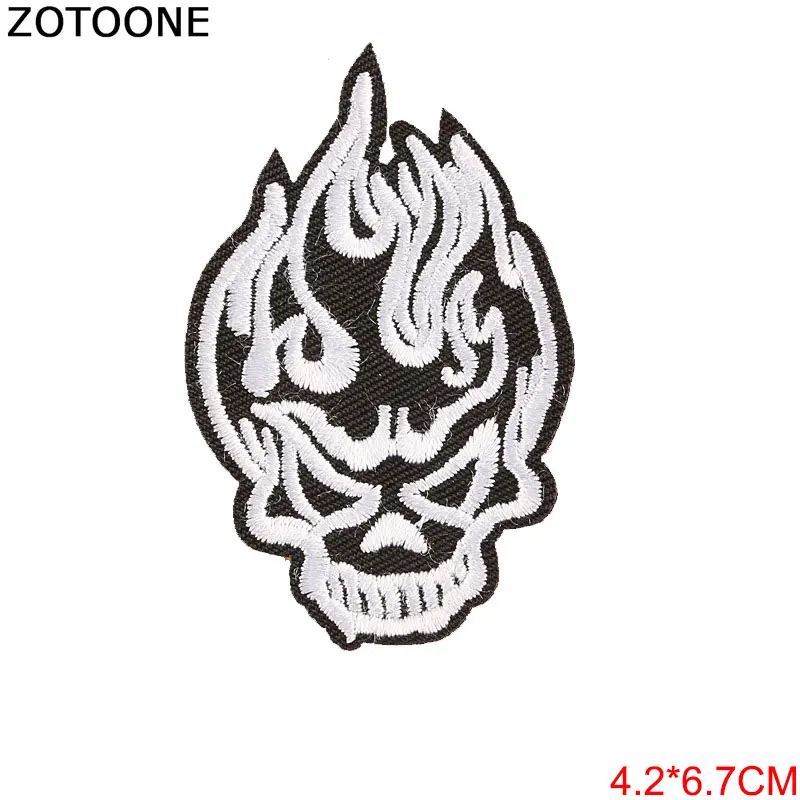 7 ZOTOONE инопланетянин Байкер железные нашивки для одежды наклейки аппликация Diy странные вещи Единорог Вышивка патч полосатая одежда - Цвет: 7