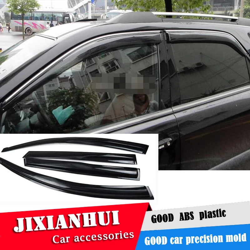 Для KIA sportage Пластиковый оконный козырек для 2007 2013 Vent Shades Защита от солнца и дождя 4