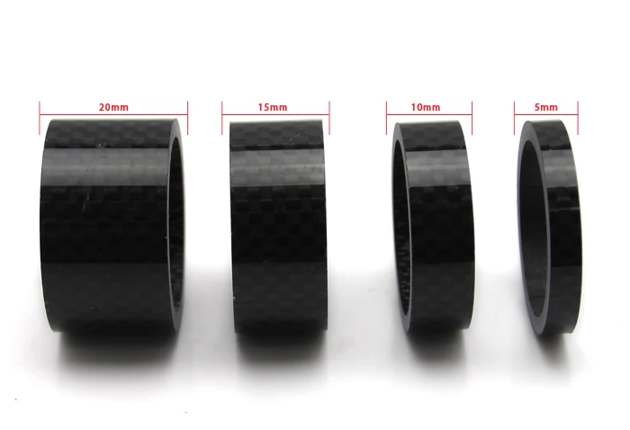 Комплект Шайбы велосипедной гарнитуры из углеродного волокна прокладка