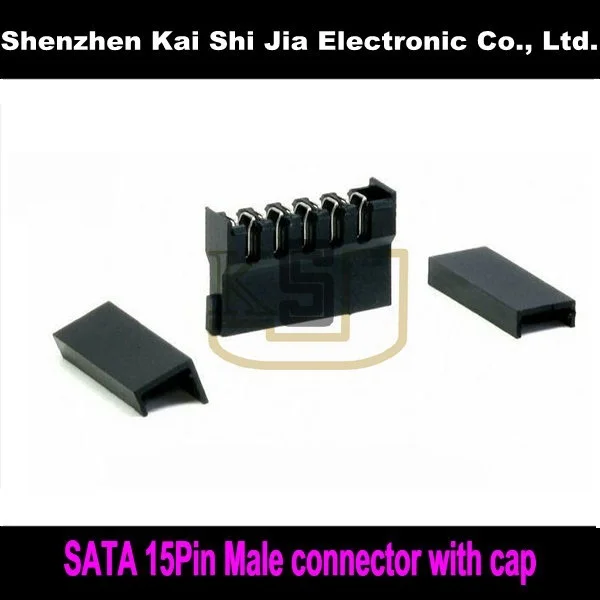 50 шт./лот SATA 15Pin Мужской обжимной разъем с 90 градусов или 180 крышка|sata 15pin|male satasata male