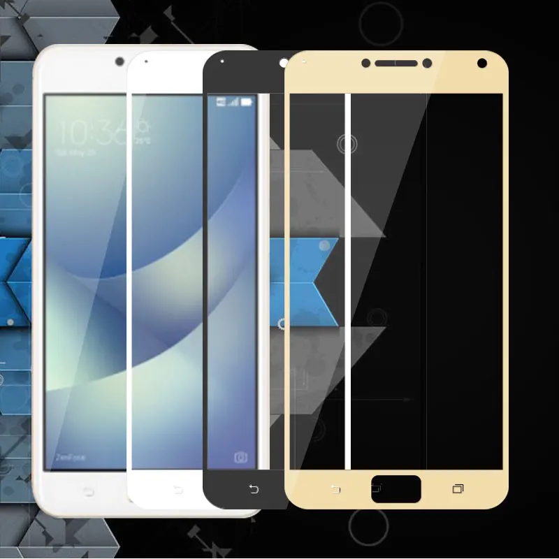 Для Asus Zenfone 4 Max ZC554KL Защитная пленка для экрана полное покрытие закаленное стекло