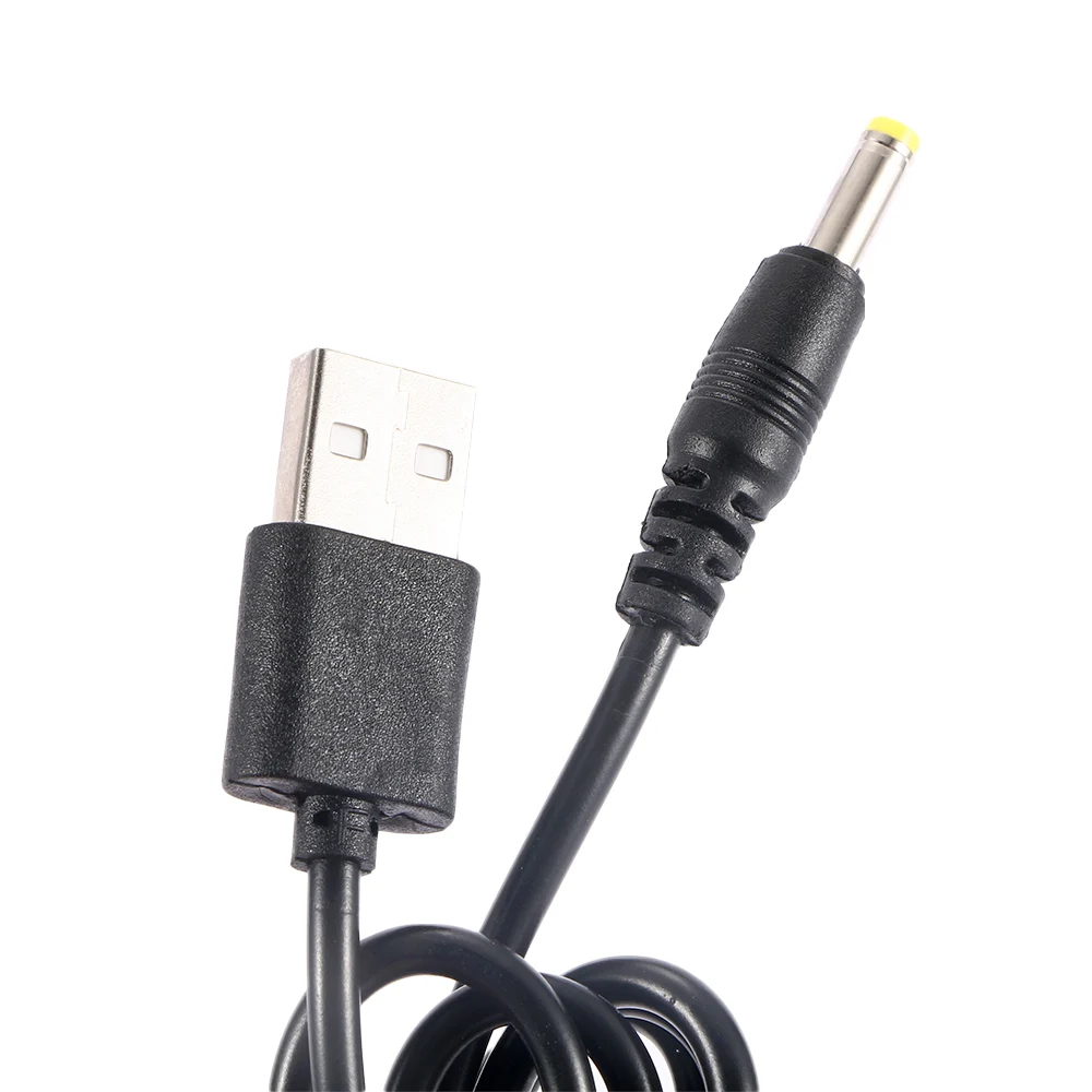 1 шт. 1,2 м чистый Медь черный 1A USB 5V DC/DC 4,0x1,7 мм Мощность Зарядное устройство кабель из чистой Медь черного цвета для sony Оборудование для psp 4,0 Интерфейс Универсальный