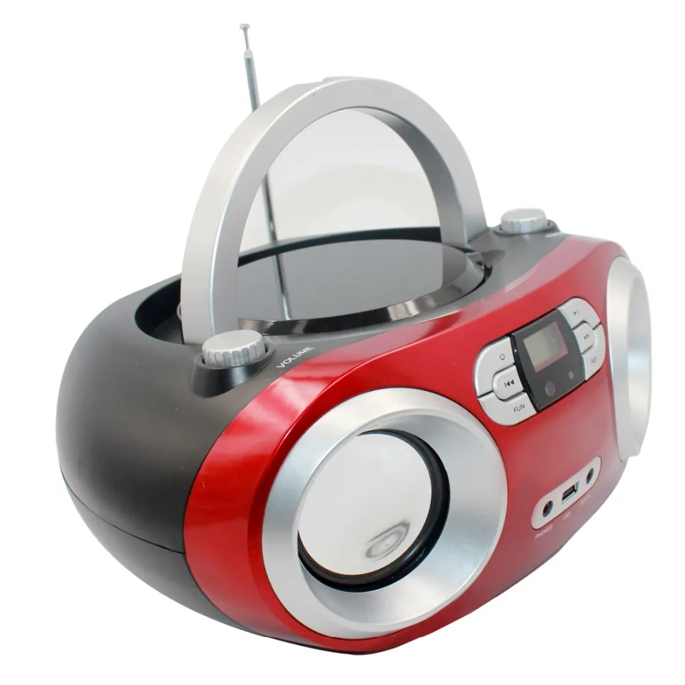 LONPOO ретро Переносной Bluetooth CD Бумбокс CD-плеер USB стерео усилитель Динамик FM радио