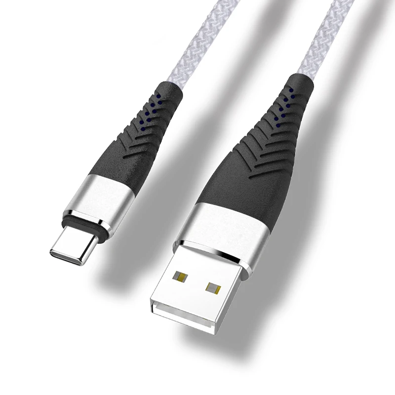 1, 2, 3 м USB type-C кабель для samsung Galaxy USB C кабель для мобильного телефона Быстрая зарядка type-C кабель для usb type-C устройств 3 м - Цвет: Белый