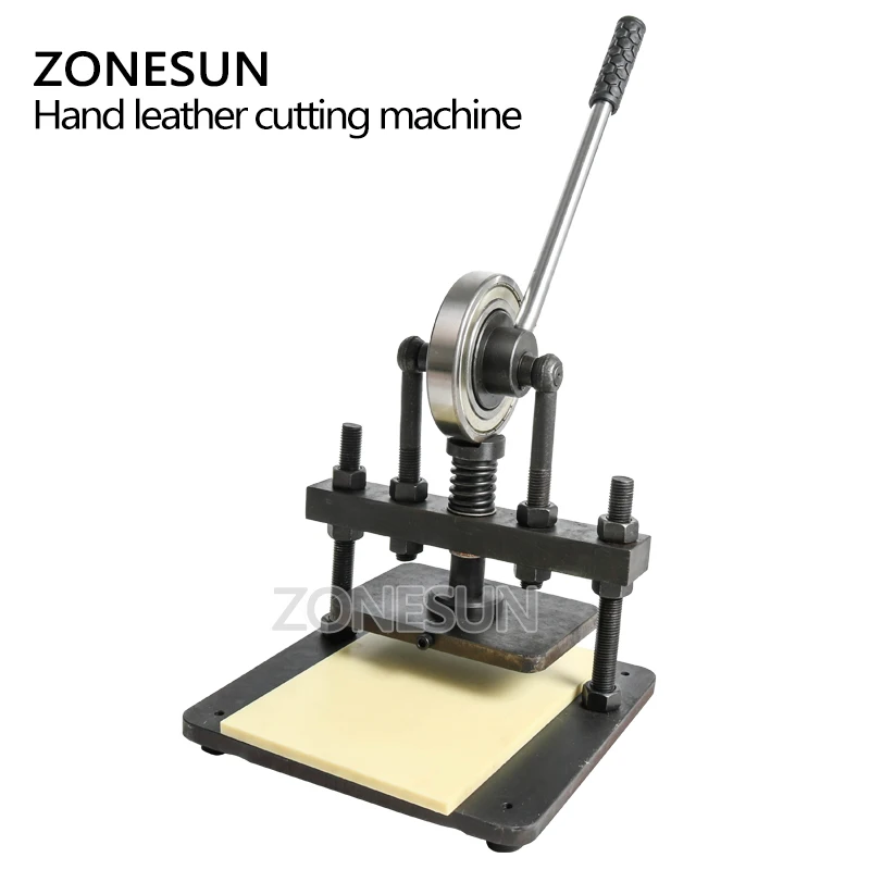 ZONESUN 20x14 см ручная машина для резки кожи фотобумага ПВХ/эва листорезка