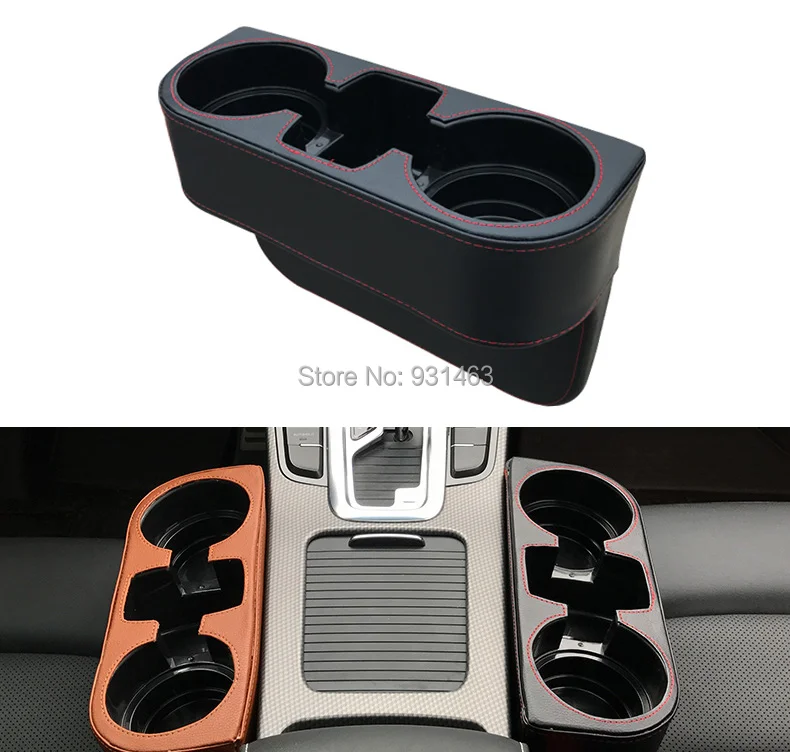 

HUANLISUN PU Leather Car Seat Gap Fillers Space storage bag box Seat Pocket Catcher Auto Car Seat Gap Storage Bag Four Colors