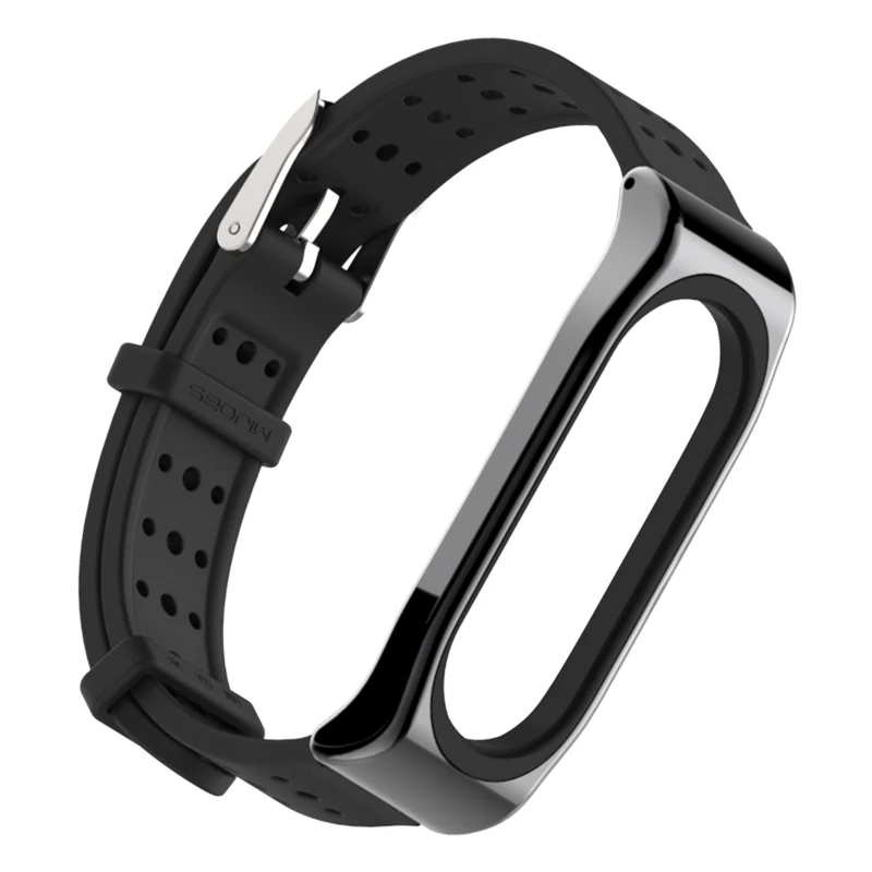 Оригинальный металлический ремешок mijobs для Xiaomi Mi Band 3 Безвинтовой браслет из