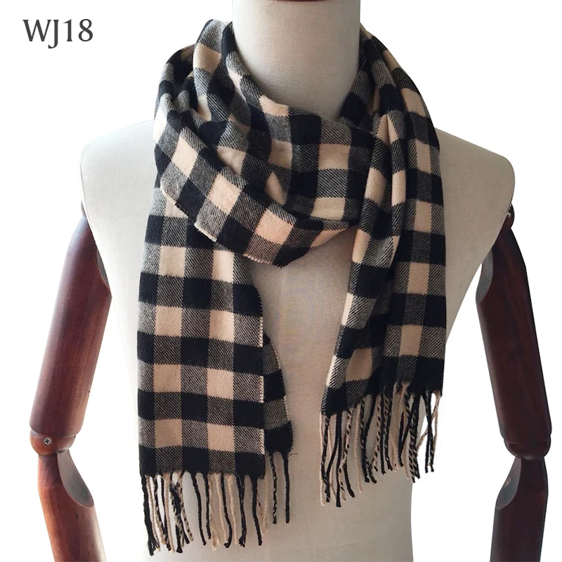 Зимний шарф 2018 кашемировый в клетку Одеяло Шарф Новые дизайнерские мужские
