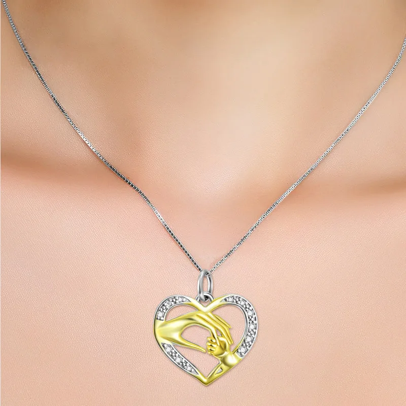Ювелирные изделия из стерлингового серебра 18 k позолоченное ожерелье в форме