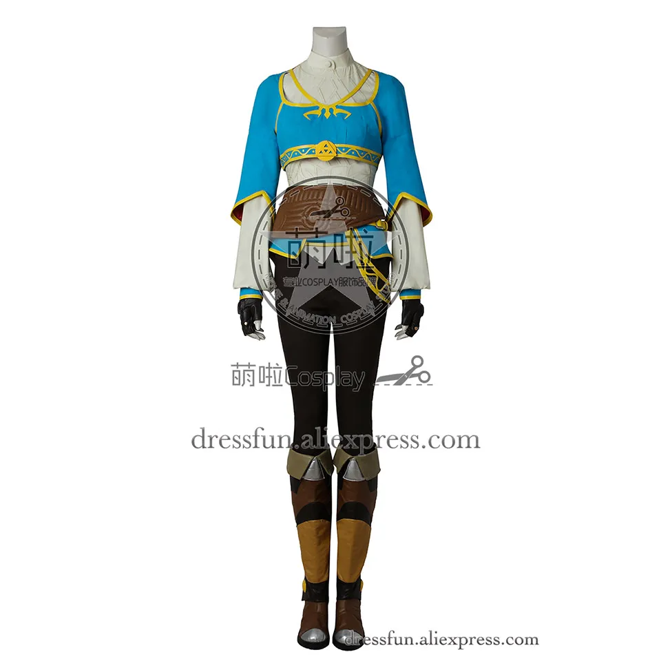 Легенда о Зельде Дыхание Дикого Косплей Костюм принцессы Zelda костюм Хэллоуин