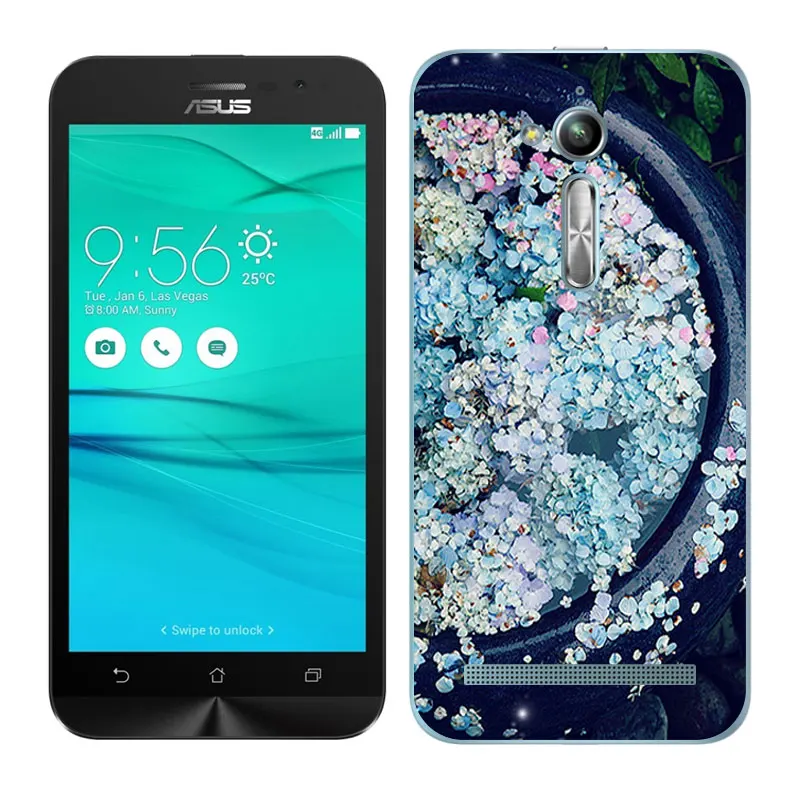 Мягкий чехол для Asus Zenfone Go ZB500KL ZB500KG силиконовый Для окрашенные бобы 5 0&quot|Бамперы| |