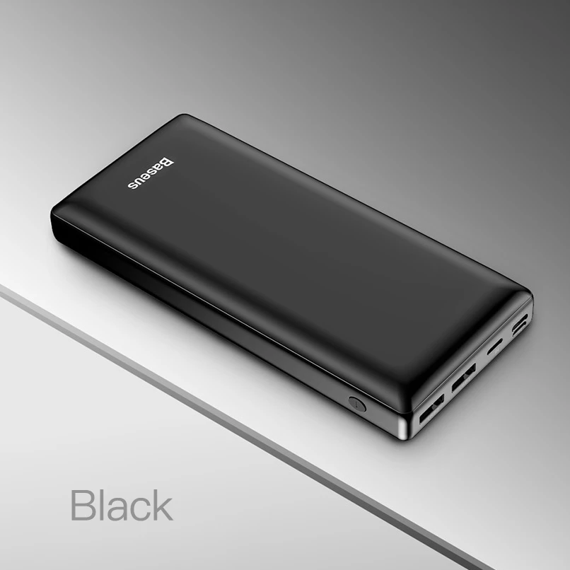 Baseus 30000 мАч Внешний аккумулятор PD USB C Быстрая зарядка внешний аккумулятор для iPhone11 samsung huawei type C портативное зарядное устройство Внешний аккумулятор - Цвет: Black Power Bank