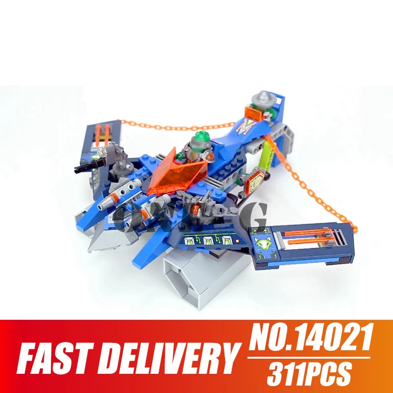Строительные блоки Aaron Fox's Aero Striker V2 10517 Совместимость legoinglys nexo knights 70320 кубики