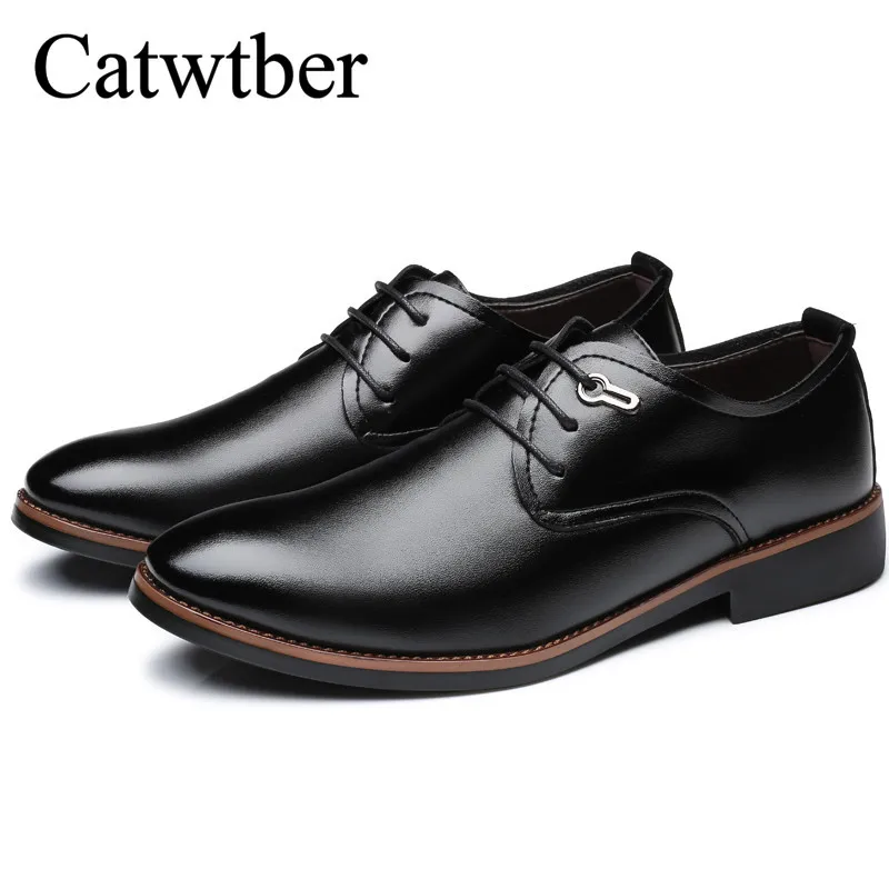 Catwtber Hot Sale! new 2018 British Men Leather Shoes slip on Men's flats casual pointed toe Oxfords Wedding free | Обувь