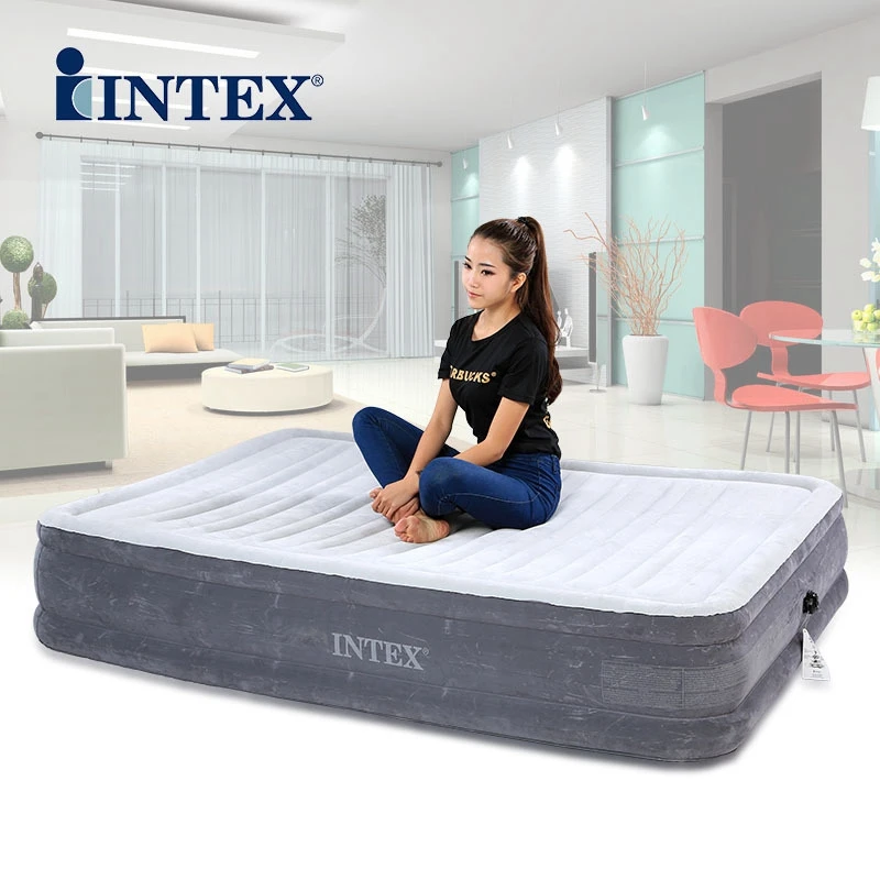 Intex удобные плюшевые полноразмерные надувные кровати для взрослых дура балка