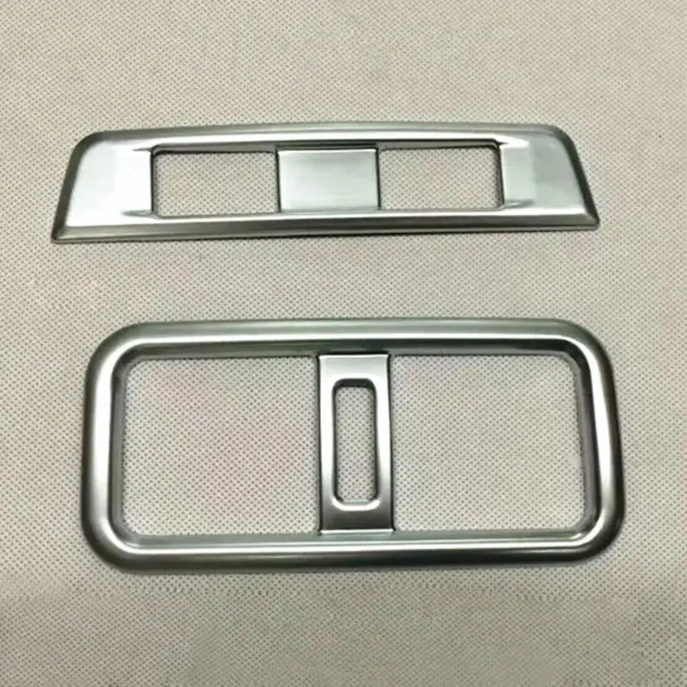 

BBQ@FUKA 2x Rear AC Air Vent Outlet Cover Trim Garnish Frame Bezel Sticker Fit For Outback 2015-2016