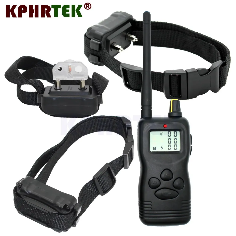 Ошейник для дрессировки собак с дистанционным управлением 1000 м расширяющийся до