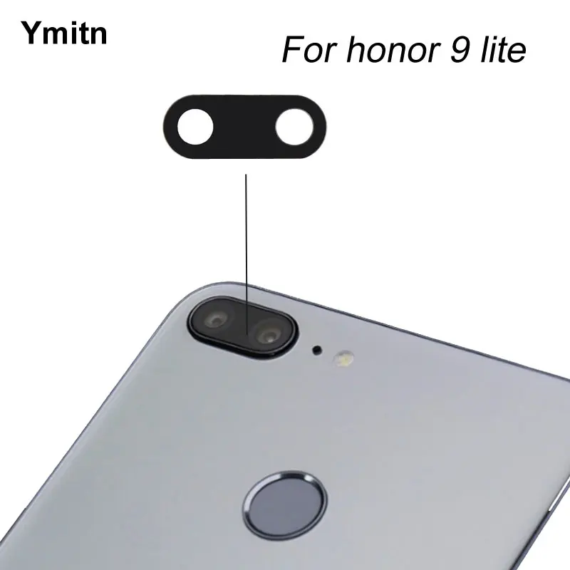2 шт. Ymitn Корпус задняя камера Стекло объектив с клеем для huawei Honor 9 lite