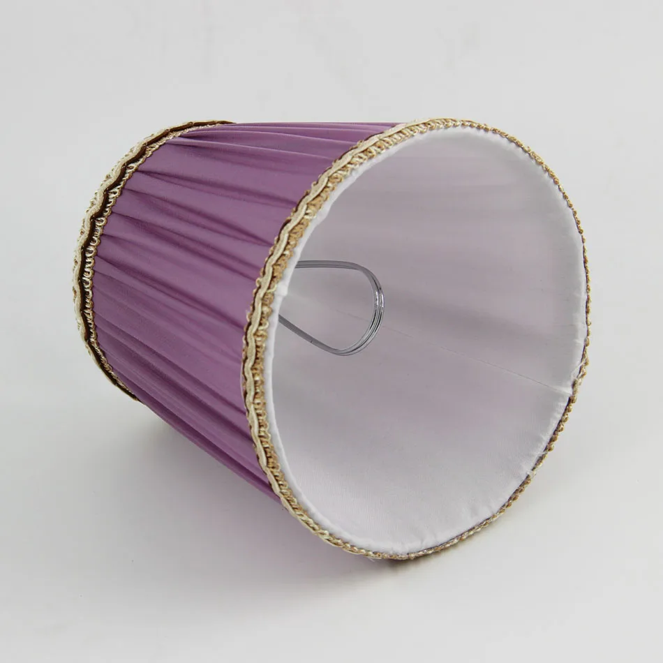 DIA 13.5cm/ 5.31 inch Chandelier Lamp Shade: Beautiful Designs To Illuminate Your Home Purple Color Mini lampshades Clip On | Лампы и