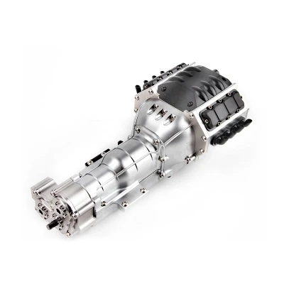 D1RC RC Гусеничный V8 RC двигатель гигантский двигатель коробка передач трехскоростной гусеничный редуктор имитационная коробка передач для RC Хобби DIY