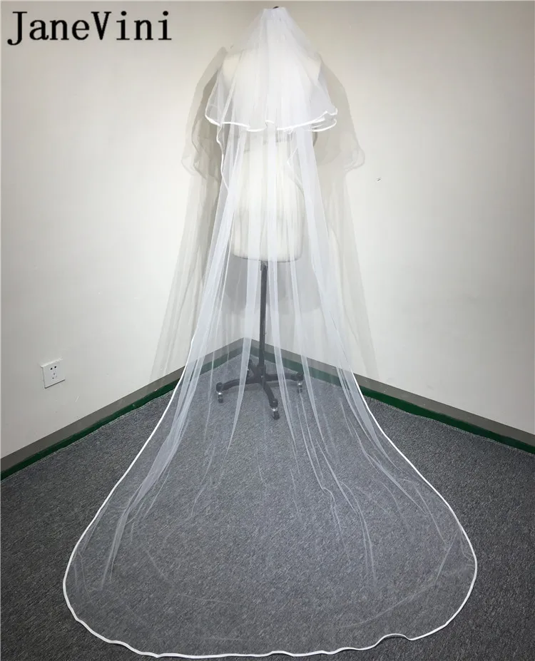 Двухслойная Фата для невесты длина 3 метра|Свадебные вуали| |