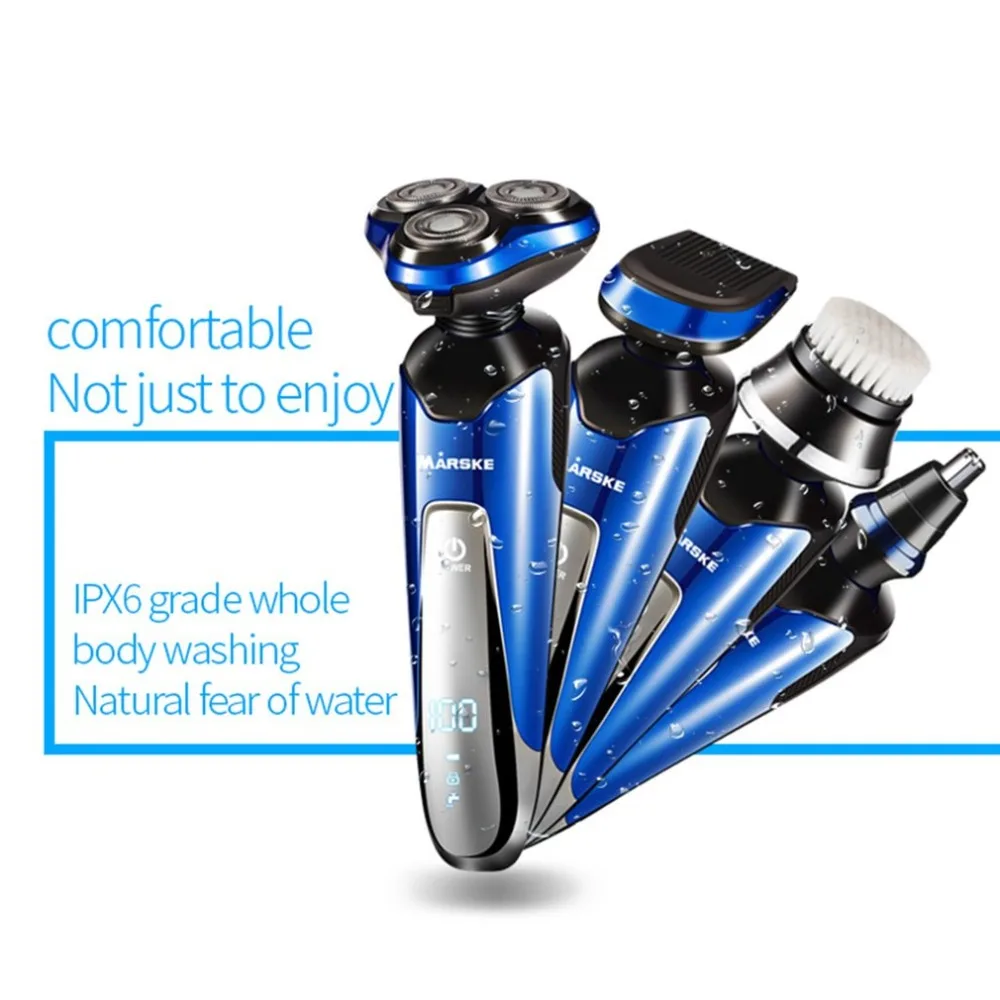 Multifunctional USB Rechargeable Electric Men's Shaver Nose Beard Eyebrow Trimmer Razor Self Groomer Smart | Бытовая техника