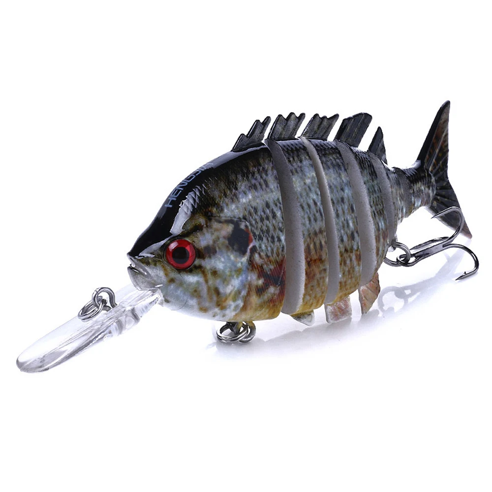 Lixada 10 см/12 г рыболовная Реалистичная приманка 6 Соединенных секций Swimbait Crankbait