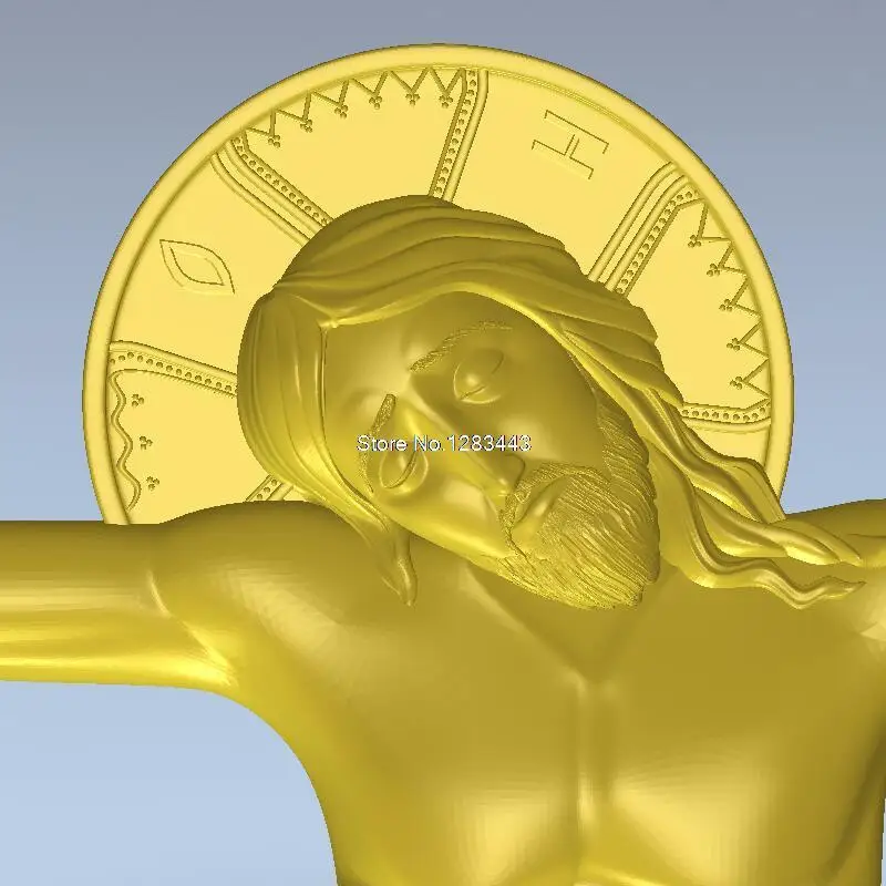 Высокое качество 3d модель рельеф для ЧПУ или 3D принтеров в STL файле Jesus_11|3d model relief|3d