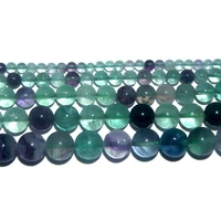 wholesale natural stone fluorite round loose beads 4 6 8 10 12 mm pick size for jewelry making diy bracelet necklace material