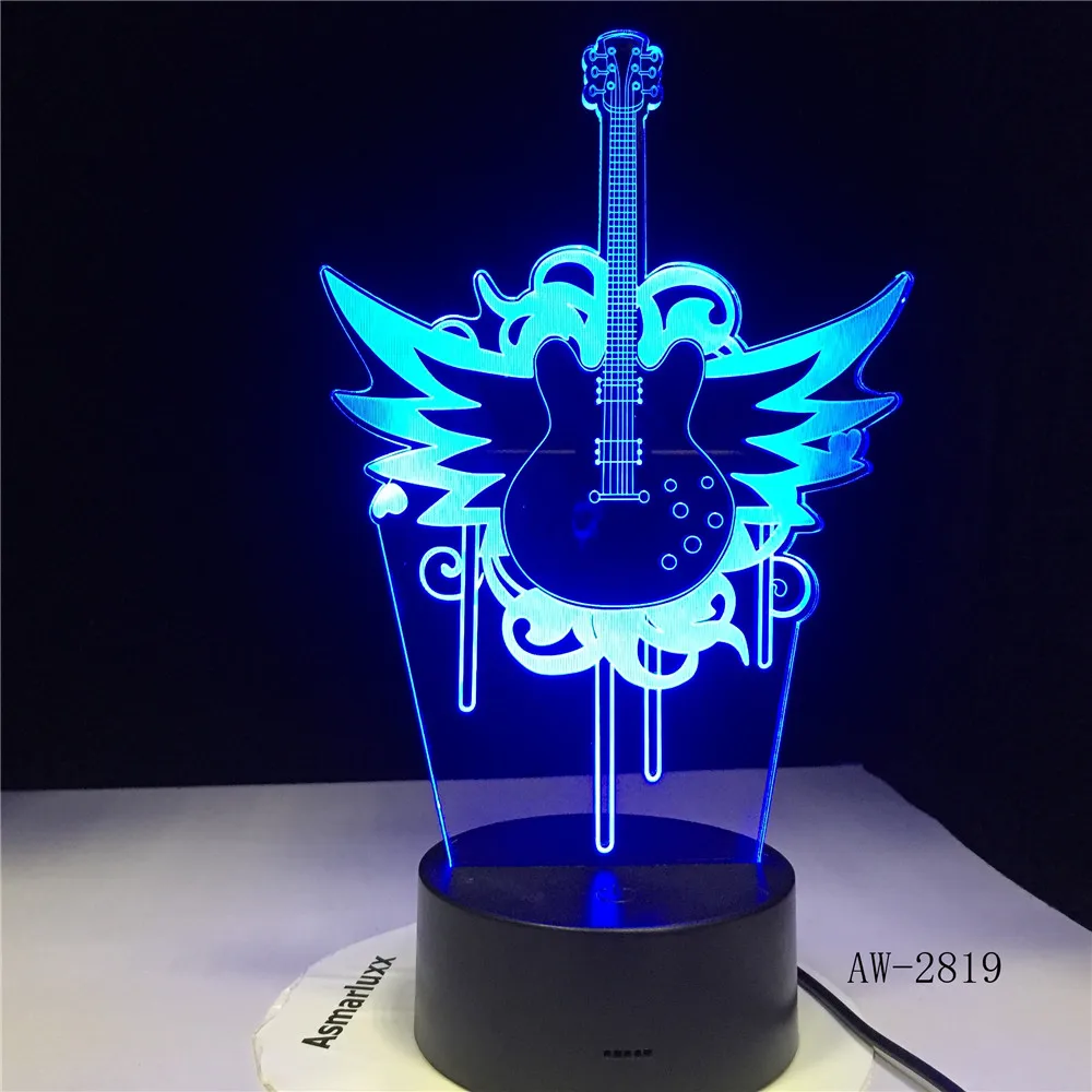 3D-2819 музыкальная крутая гитара бас 3D фотообои для музыкантов украшение дома