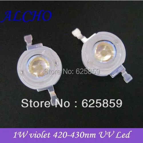 Бесплатная доставка 10 шт. 1 Вт фиолетовая УФ светодиодная лампа для аквариума