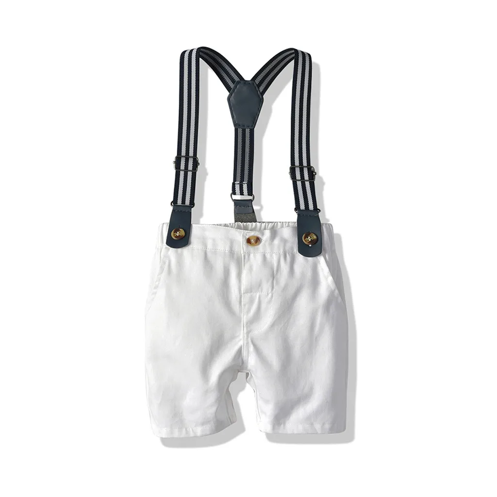 2019 для маленьких мальчиков летняя одежда малыша комплект костюм джентльмена с