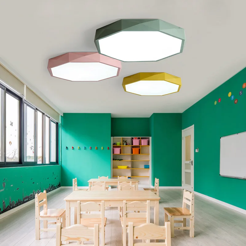 Ультратонкая 5 см цветная потолочная лампа с высокой яркостью светодиодный