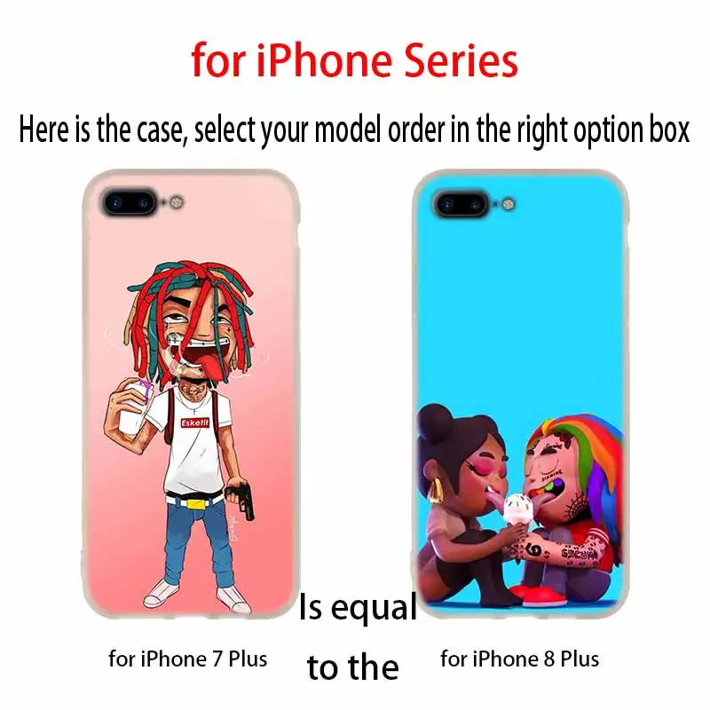 Чехол Tekashi69 6ix9ine 69 Rap singer силиконовый мягкий чехол для iPhone 12 11 Pro X XS Max XR 8 7 6 Plus 5s SE 2020 S