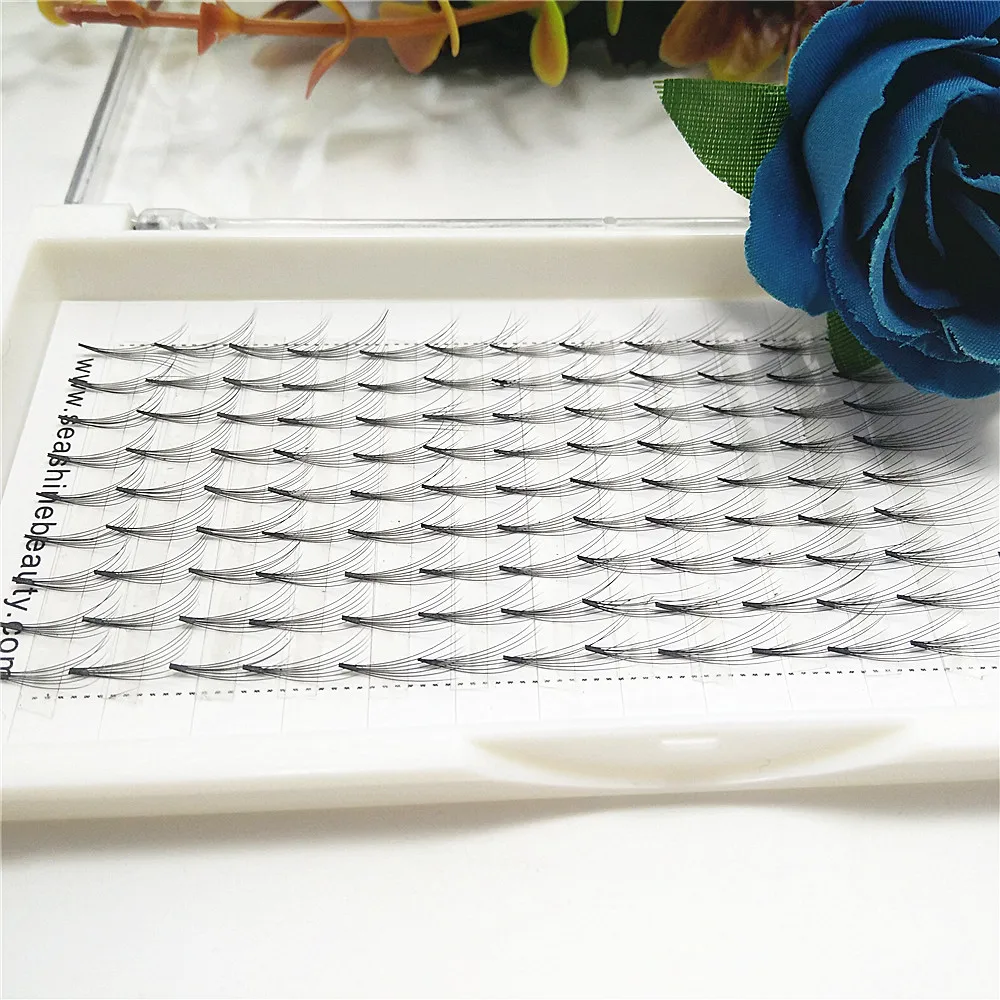 Ресницы для наращивания 7D объемные перманентные 100% ручной работы|eyelash fan|individual