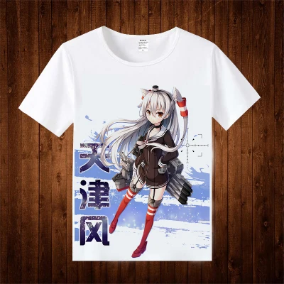 Футболка из Коллекции Kantai костюм аниме для косплея футболка yuudachi мужские и