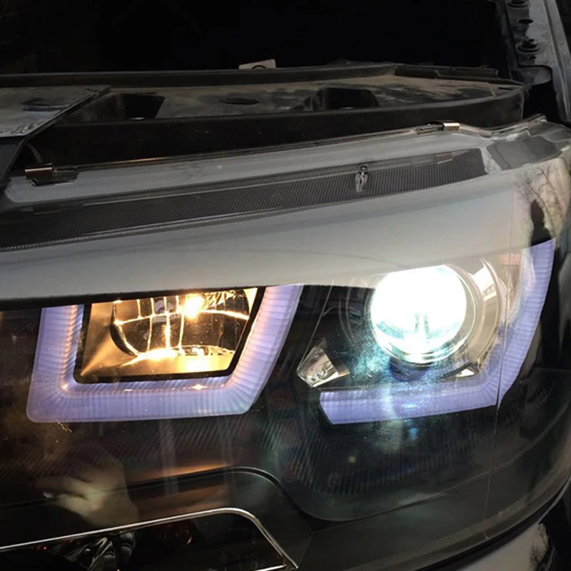 Hlxg стайлинга автомобилей светодио дный HID Рио фары фара чехол для Volkswagen Multivan T5 2012