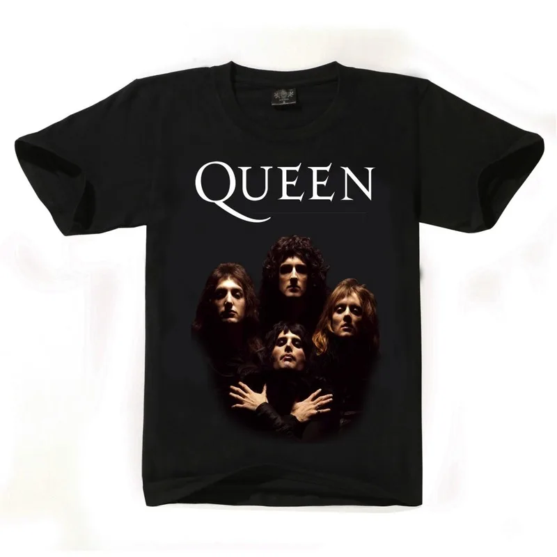 Мужская футболка с принтом рок группы QUEEN Повседневная хлопковая в подарок парню