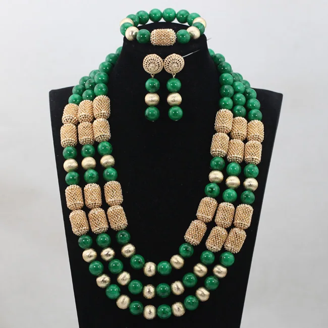 2017 последние 16 цветов в наличии Новые нигерийские Свадебные бусы Ювелирные