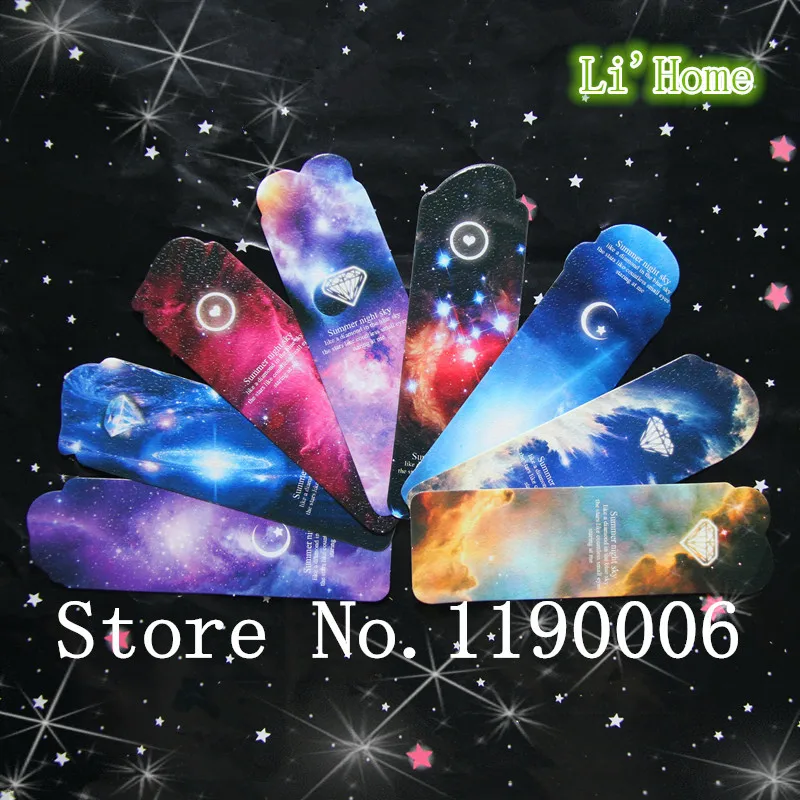 24 шт./компл. бумажные закладки милые с изображением звездного неба для книг