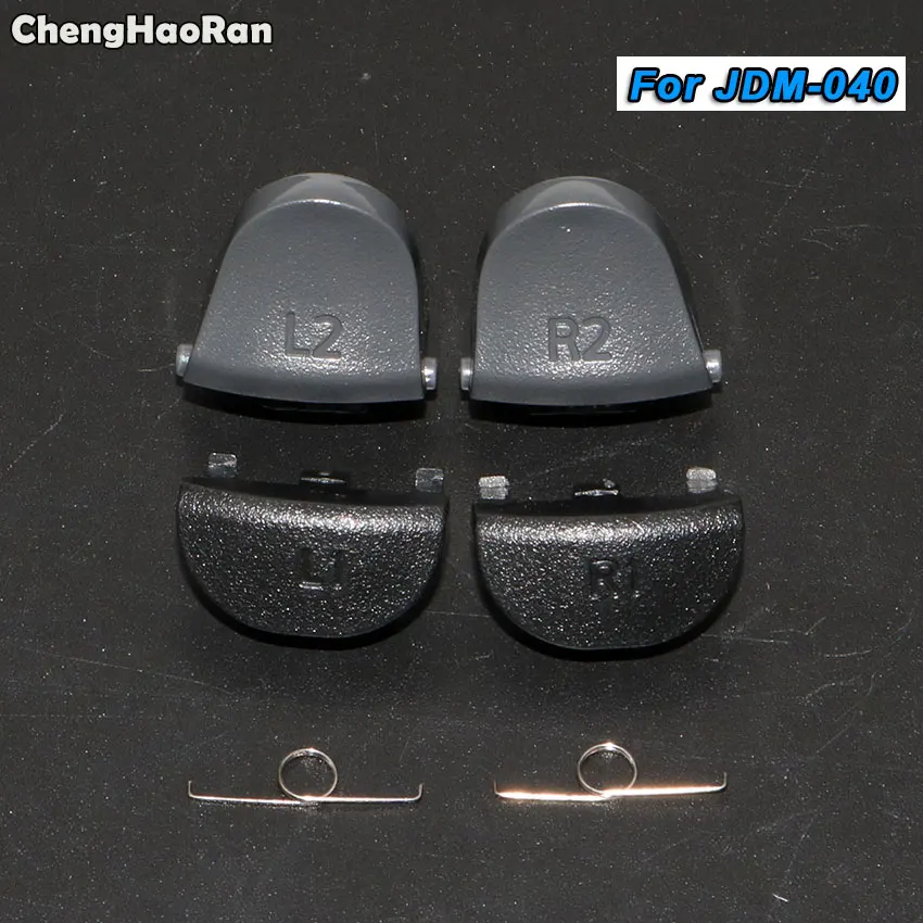 ChengHanRan 1Set For Sony Dualshock 4 PS4 Pro Slim Controller L1 R1 R2 L2 Trigger Buttons with Springs Gamepad JDS-040 JDS-030 |
