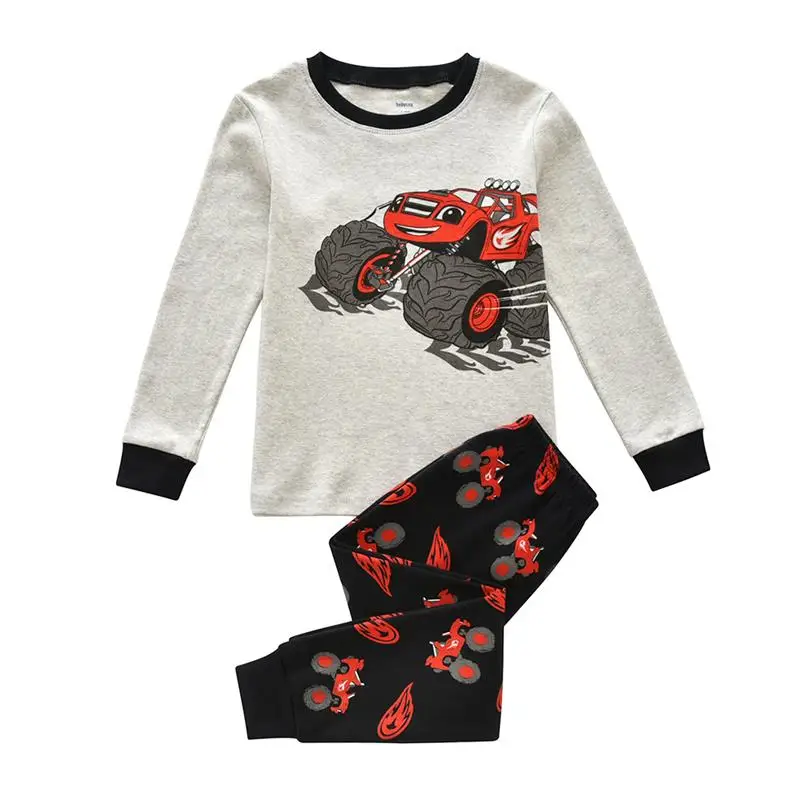 Весенне-осенний детский пижамный комплект в европейском стиле пижама для