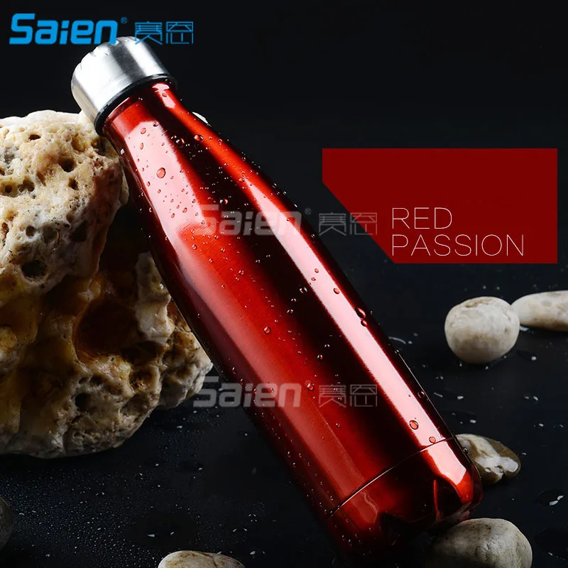 Вакуумная Изолированная бутылка для воды с двойными стенками объемом 17 унций из