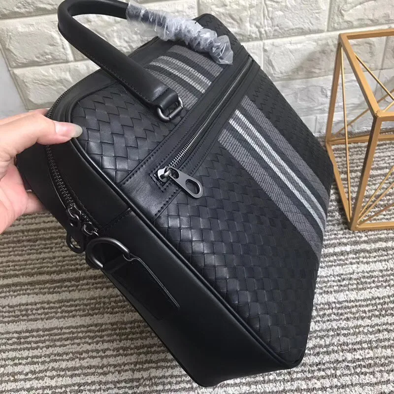 leather bag briefcase braided bag Men's business bag Handbag briefcase men cowhide Embr oidery Briefcase briefcase