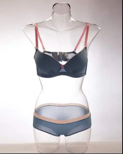 Прозрачный PC Пластиковый Манекен всего тела для бюстгальтера Манекен торс, женский для дисплея нижнего белья, манекен для одежды
