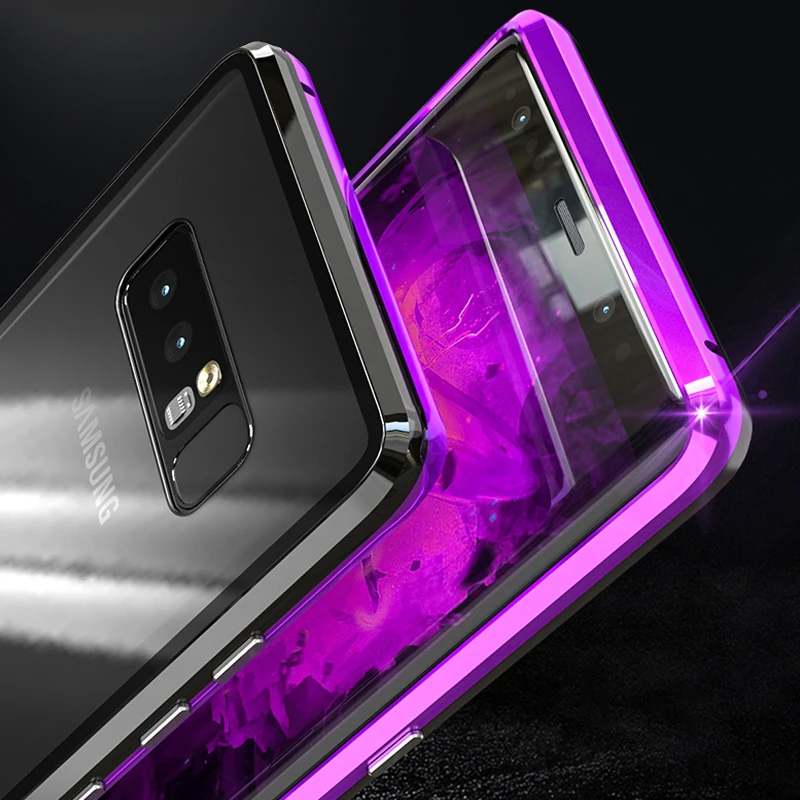 Металлический чехол с полной защитой для Samsung Galaxy S10 Plus передний задний