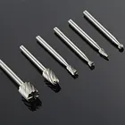6 шт.компл. 18 мини сверло комплект режущих инструментов роторный инструмент для деревообработки Ножи резьба по дереву инструменты для гравировки с ЧПУ комплект аксессуаров