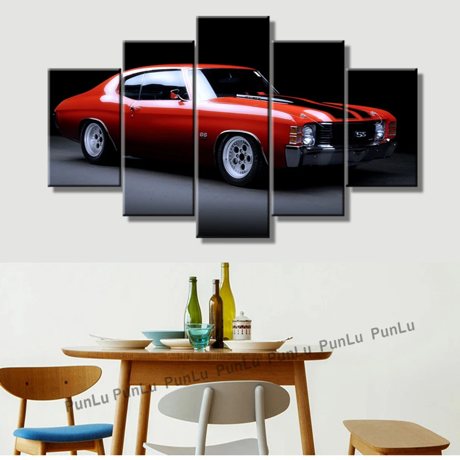 HD Настенная картина с жикле 1970 Chevelle Ss на автомобиль декоративные картины для