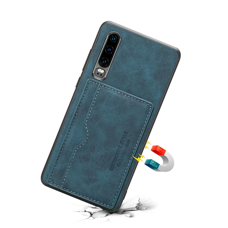 P20 чехол магнитный автомобильный держатель для телефона кожаный huawei pro с